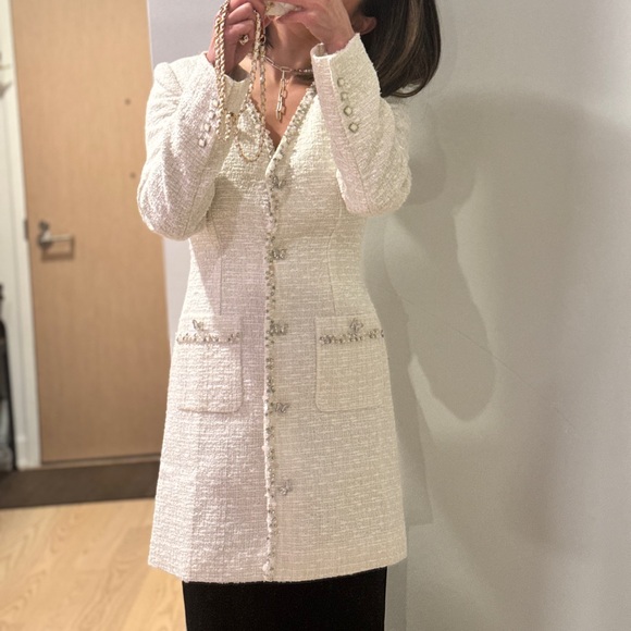 My dearest Queenie Tweed Mini Dress size XS NWT - Picture 5 of 16